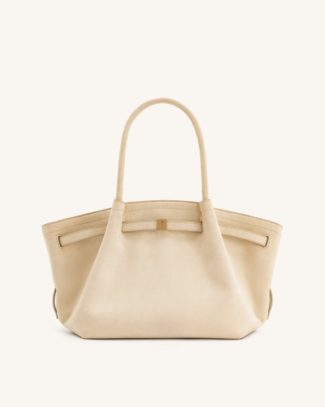 Sac suédé Hana - Blanc cassé
