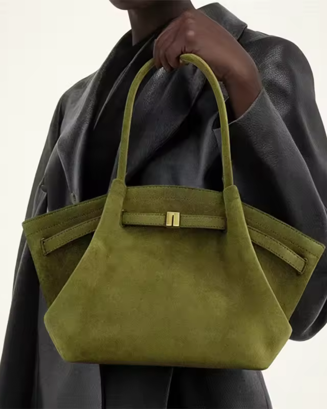 Sac suédé Hana - Blanc cassé