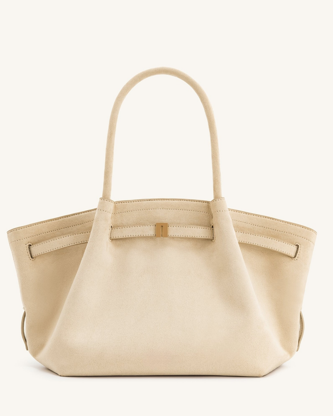 Sac suédé Hana - Blanc cassé
